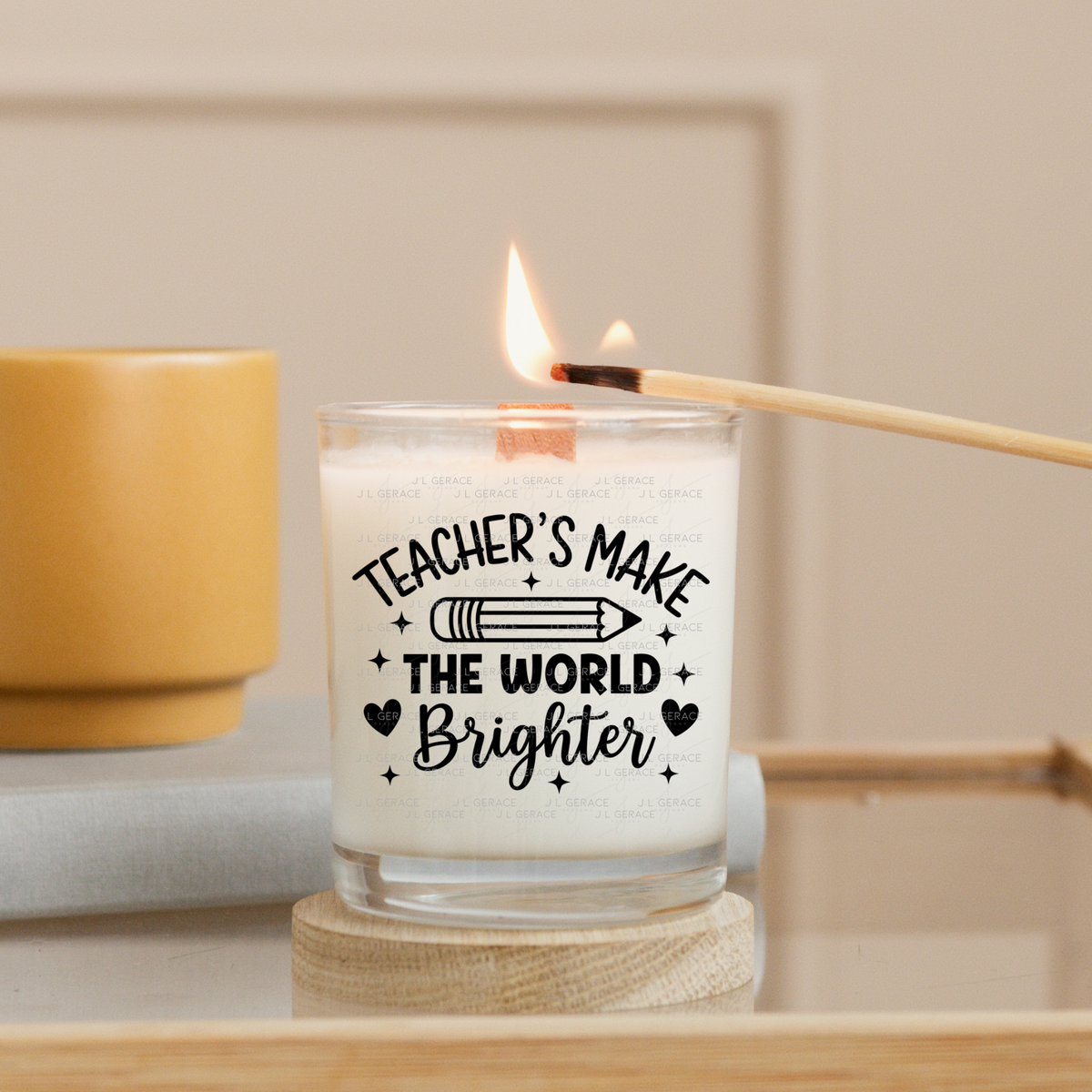 Teacher's Make The World Brighter PNG (2 Colors)