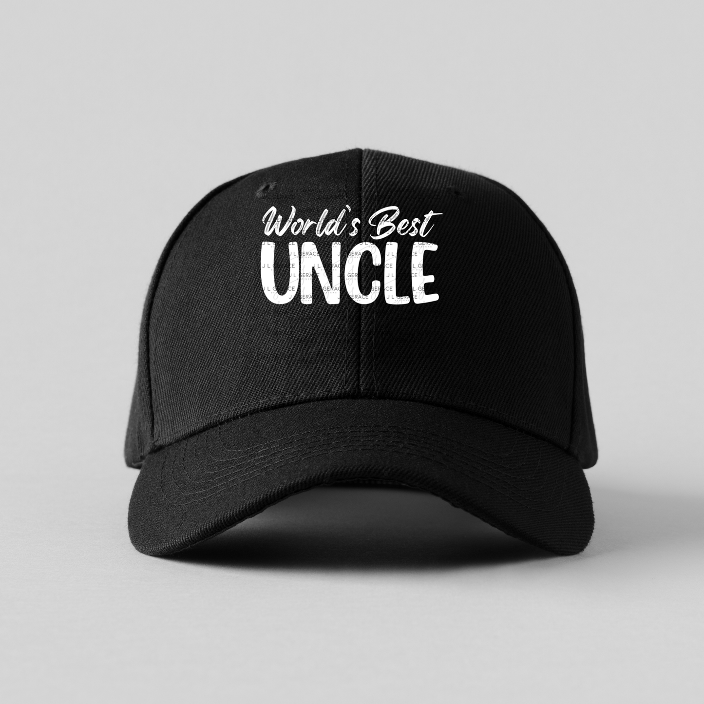 Worlds Best Uncle PNG – White Typography Sublimation Design