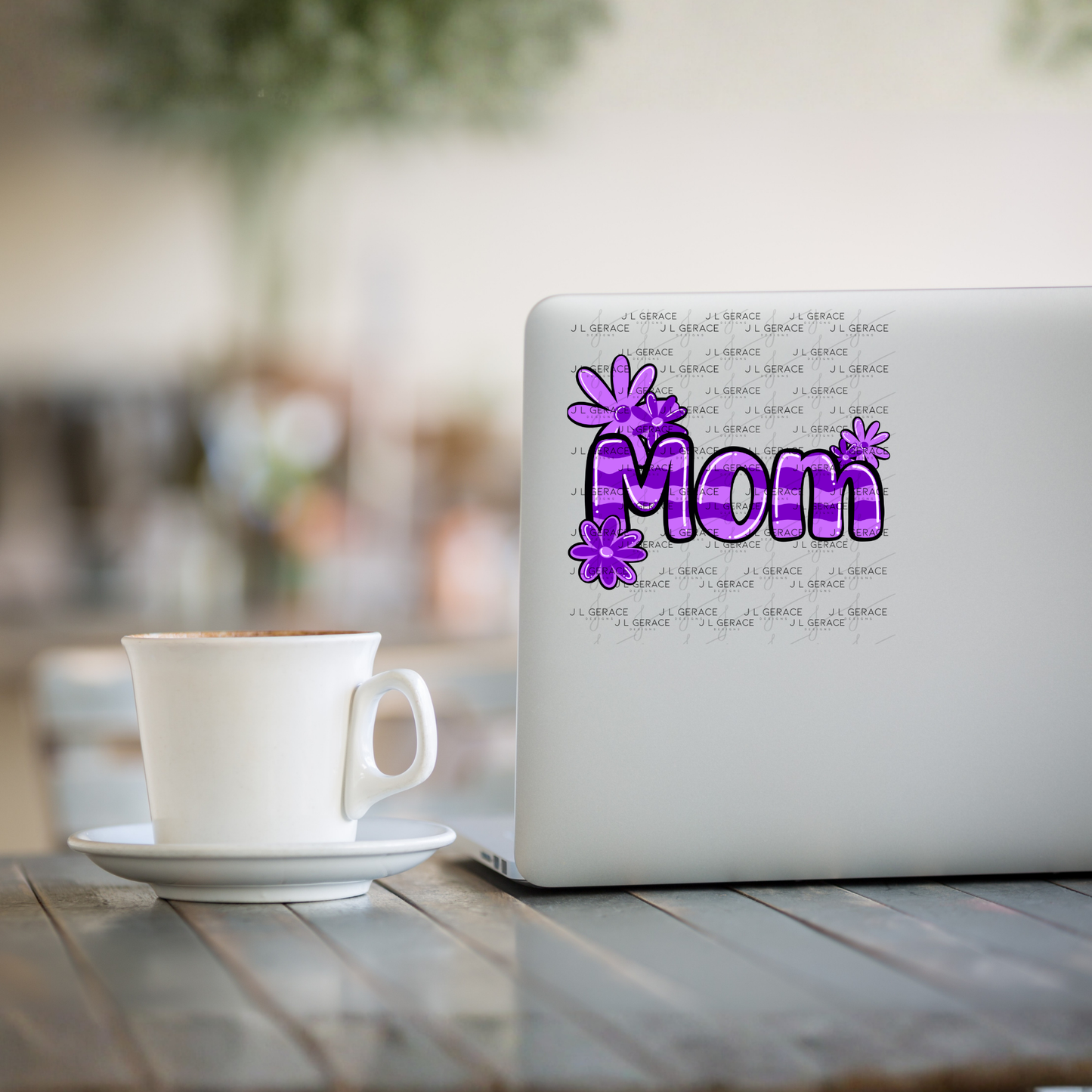 Mom Daisy Floral Purple PNG Design