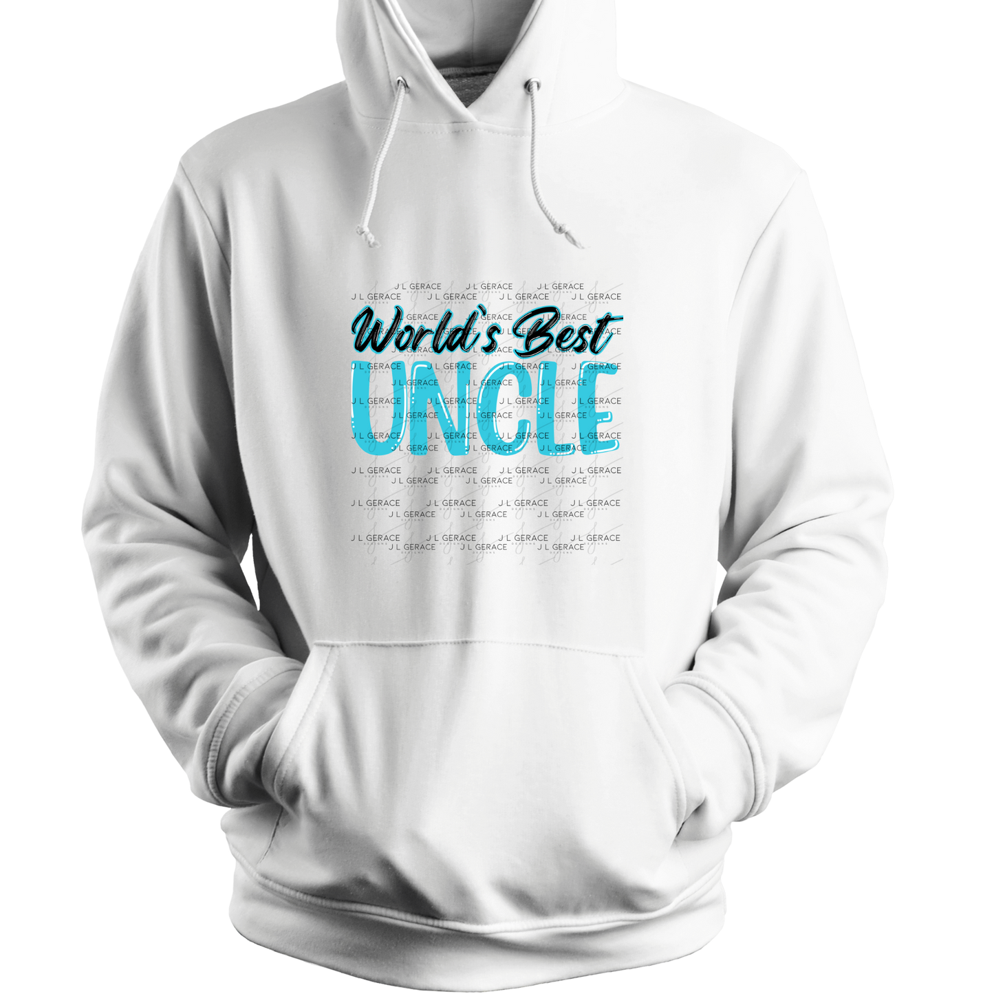 Worlds Best Uncle PNG – Teal Glossy Typography Sublimation Design