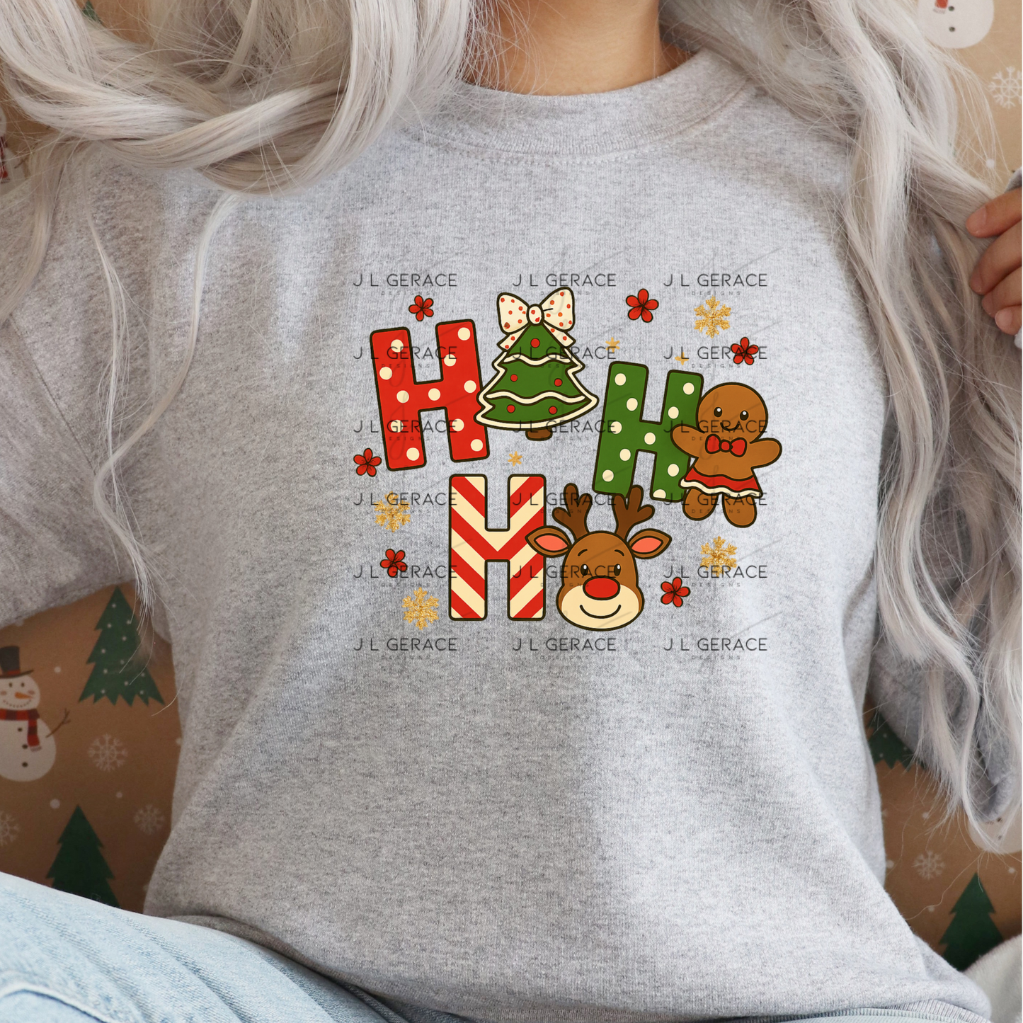 Ho Ho Ho Christmas PNG – Gingerbread, Reindeer & Tree Clipart