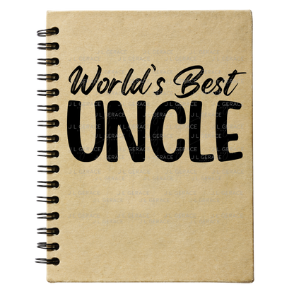Worlds Best Uncle PNG – Black Glossy Typography Sublimation Design