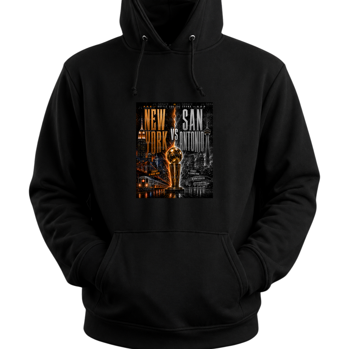 New York vs San Antonio Championship Basketball PNG Design