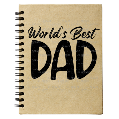 World’s Best Dad PNG – Black Typography Design for Father’s Day