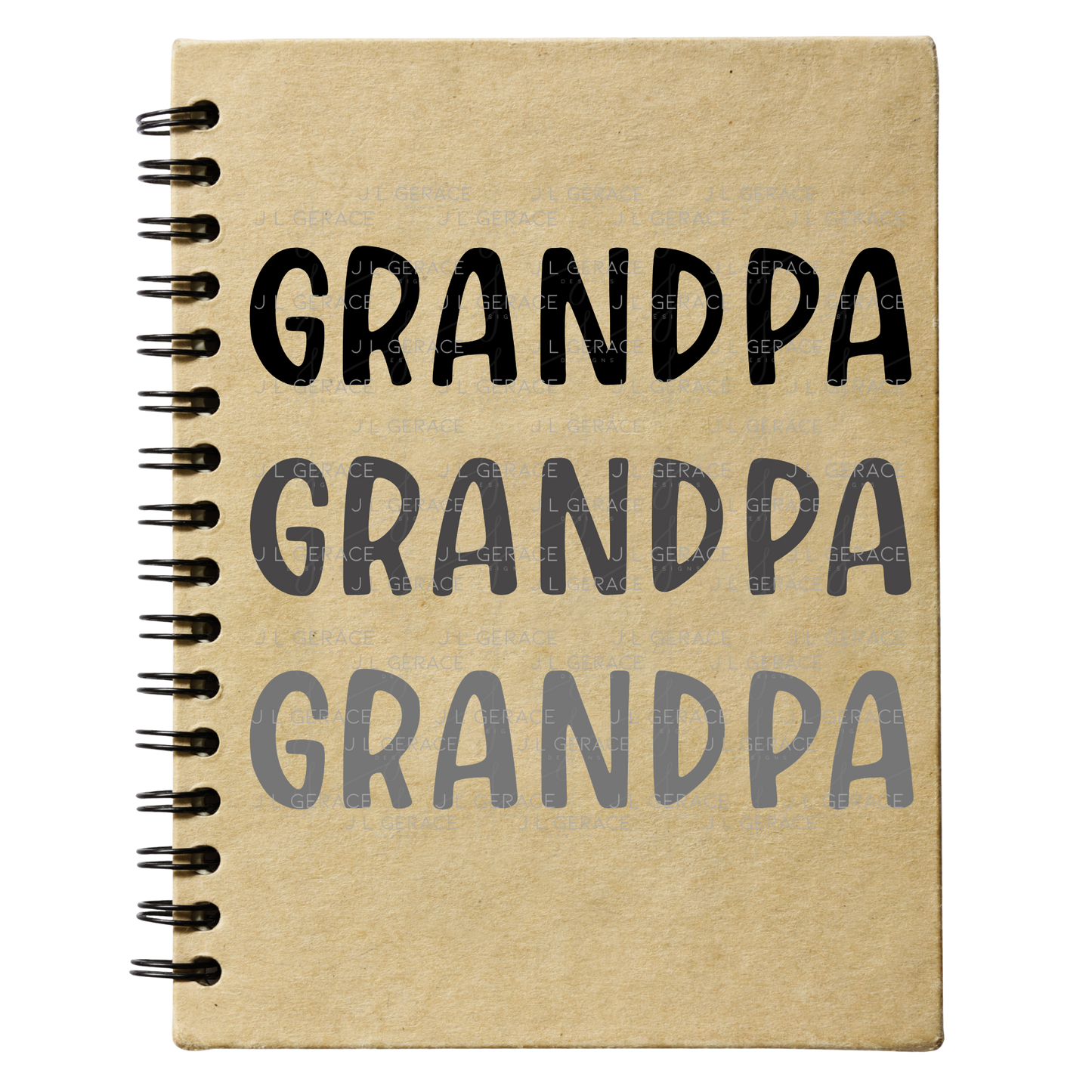 Grandpa PNG – Minimalist Repeat Typography Sublimation Design