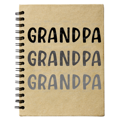 Grandpa PNG – Minimalist Repeat Typography Sublimation Design