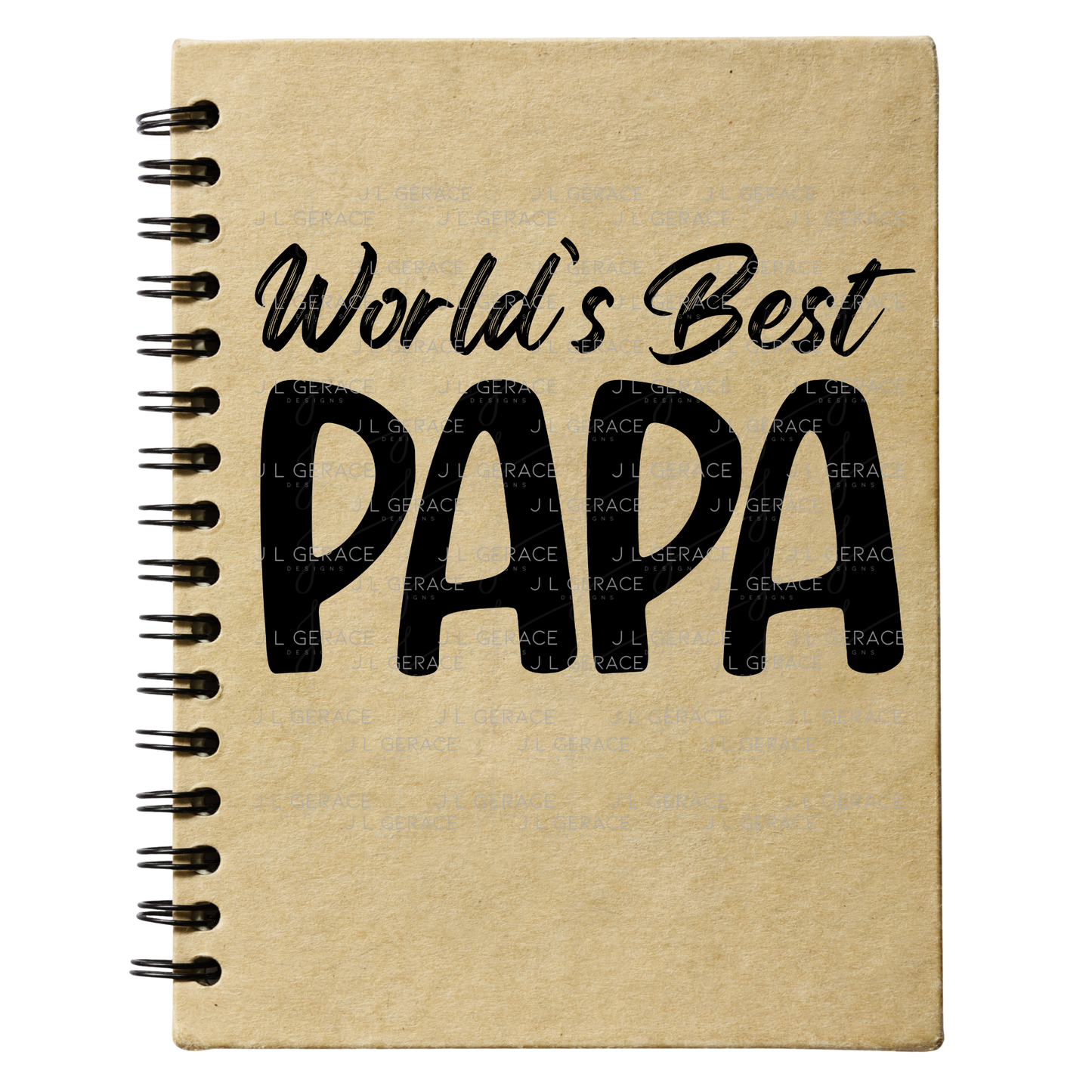 World’s Best Papa PNG – Black Minimalist Typography Design
