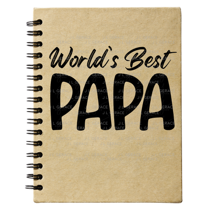 World’s Best Papa PNG – Black Minimalist Typography Design