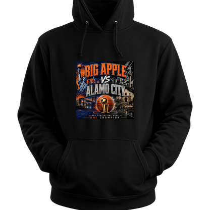 Big Apple vs Alamo City Basketball Championship PNG Design