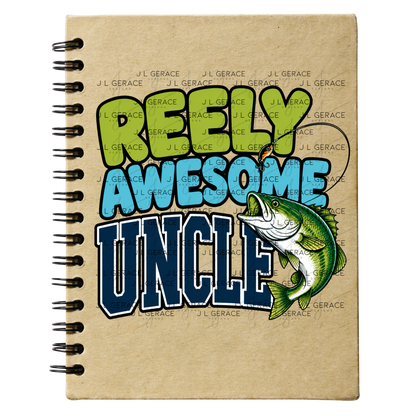Reely Awesome Uncle PNG – Bass Fishing Sublimation Design