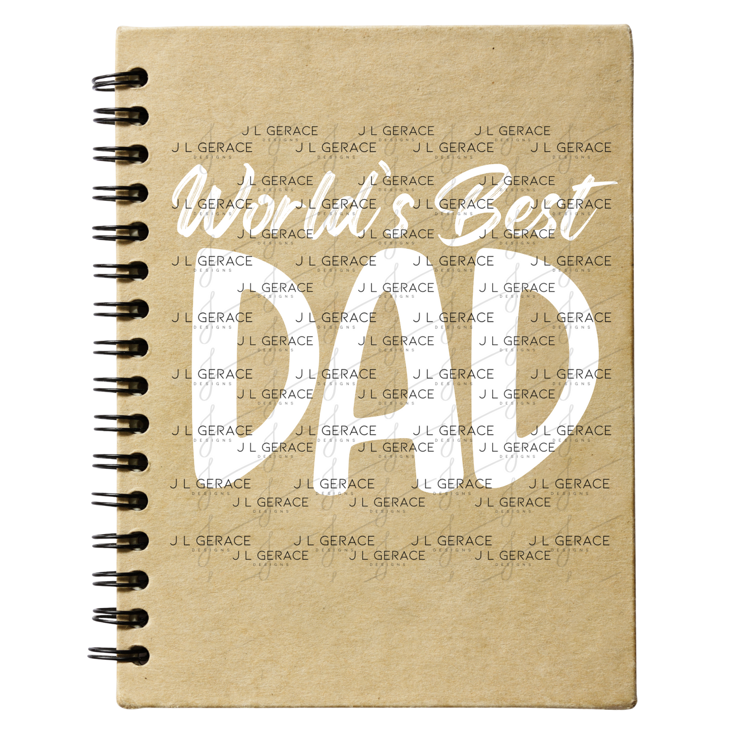 World’s Best Dad PNG – White Minimalist Typography Design for Father’s Day