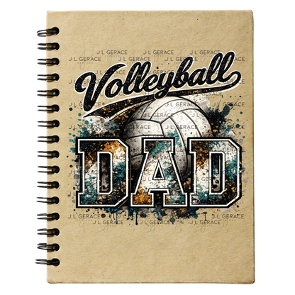 Volleyball Dad PNG – Vintage Paint Splatter Sports Design with Volleyball