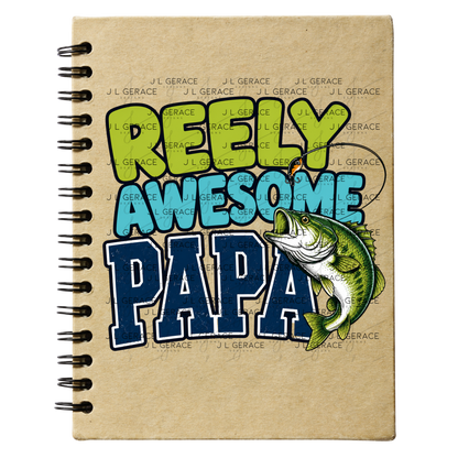 Reely Awesome Papa PNG – Bass Fishing Sublimation Design