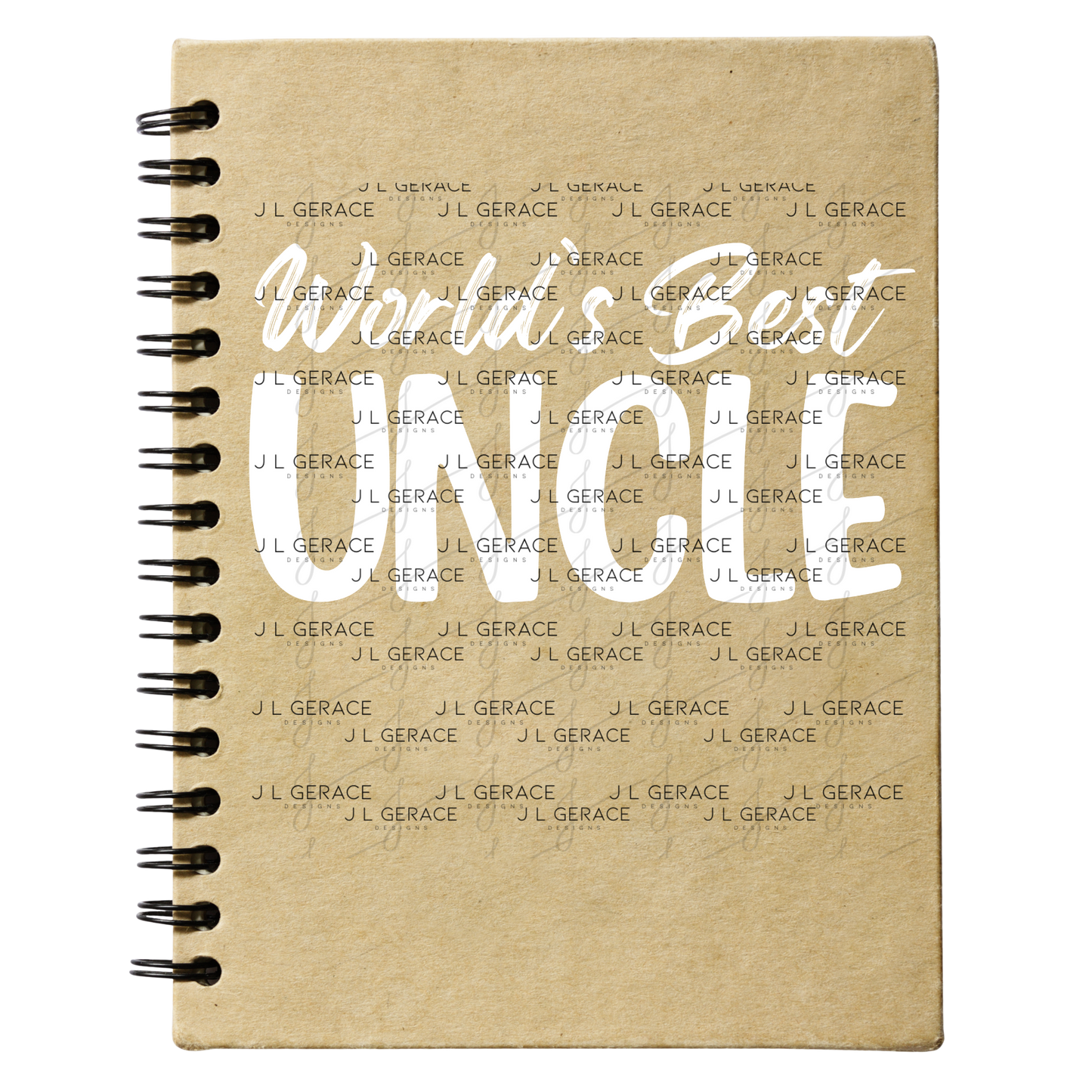 Worlds Best Uncle PNG – White Typography Sublimation Design