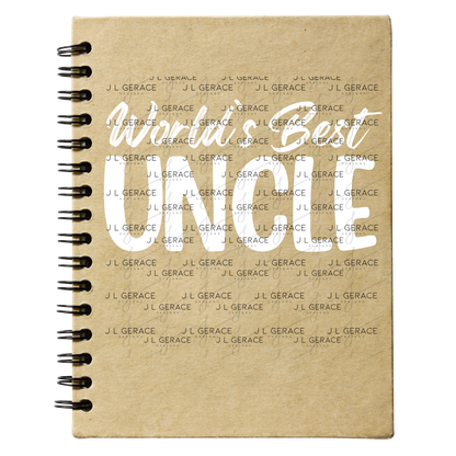 Worlds Best Uncle PNG – White Typography Sublimation Design