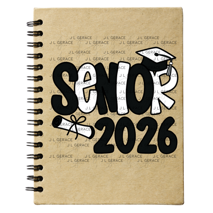 Senior 2026 PNG – Graduation Cap and Diploma Sublimation Design