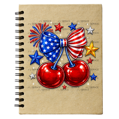 Patriotic Cherry Bow PNG