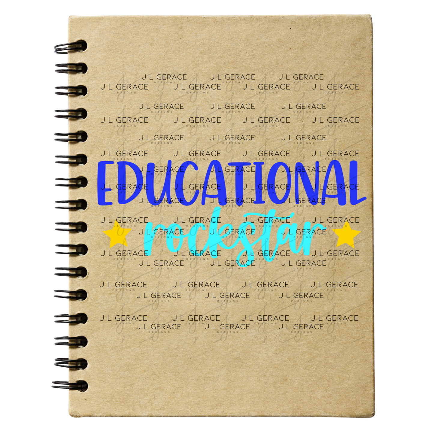Educational Rockstar Teacher - Blue And Teal PNG Digital Download