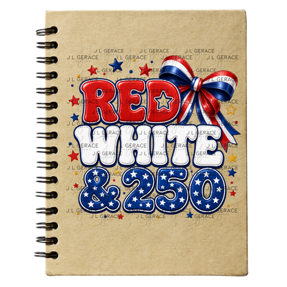 Red White & 250 Patriotic PNG Design