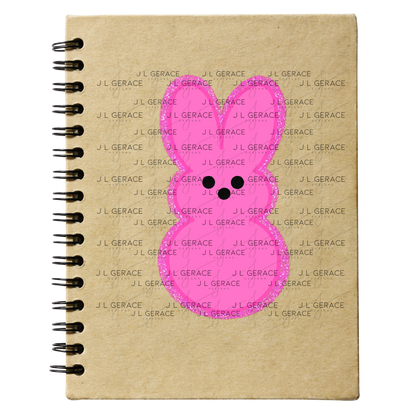 Pink Glitter Bunny Peep Easter Clipart Sublimation PNG