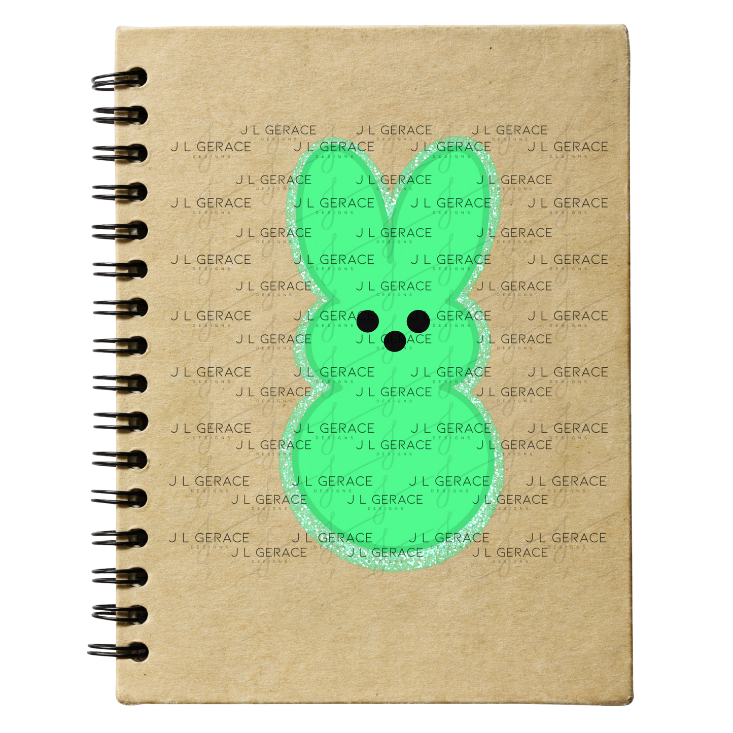 Green Glitter Bunny Peep Easter Clipart Sublimation PNG