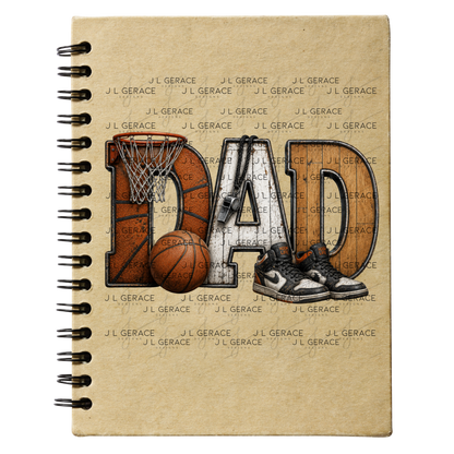 Dad PNG – Basketball Hoop Life Design with Ball Sneakers and Whistle