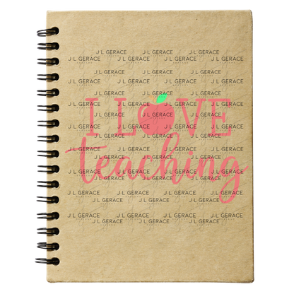 I Love Teaching Apple Teacher Colorful PNG