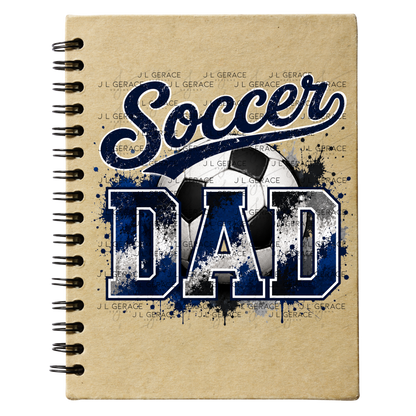 Soccer Dad PNG – Blue Black Paint Splatter Sports Design with Soccer Ball