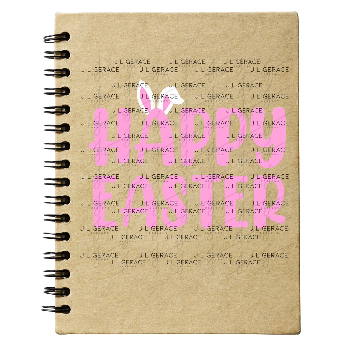 Happy Easter Bunny Ears PNG