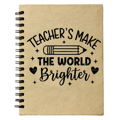 Teacher's Make The World Brighter PNG (2 Colors)