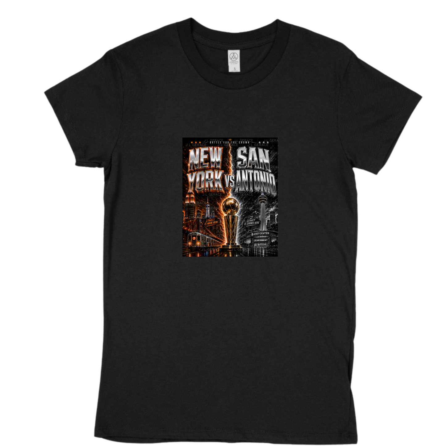 Chrome New York vs San Antonio Basketball Finals PNG Design