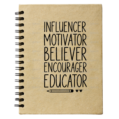 Influencer Motivator Believer Educator Teacher PNG (2 Colors)