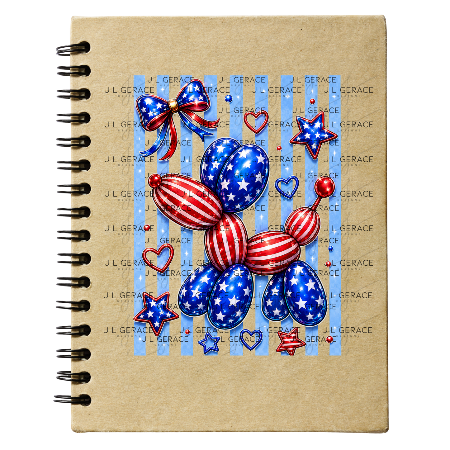 Patriotic Balloon Dog PNG