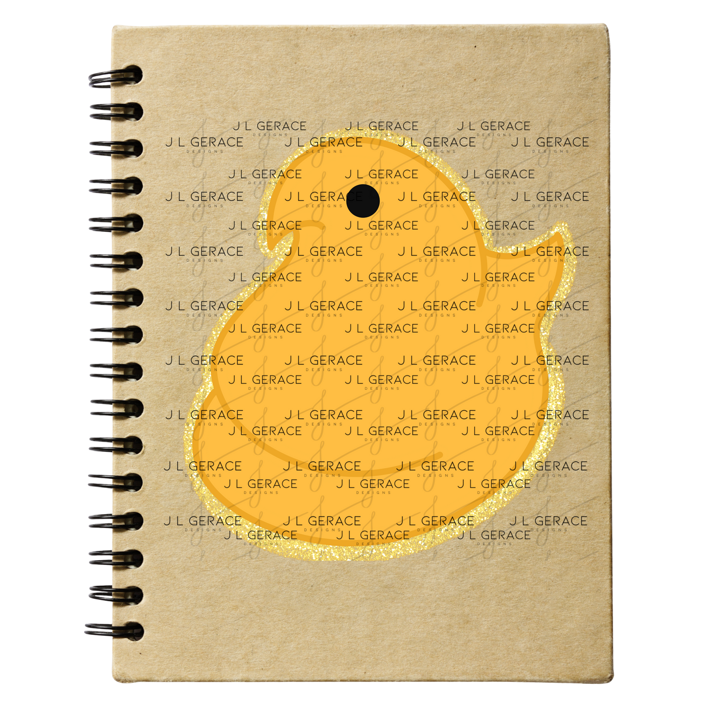 Orange Glitter Easter Peep Chick Clipart Sublimation PNG