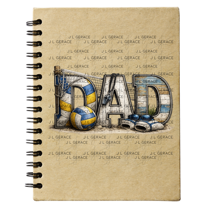 Dad PNG – Volleyball Beach Sports Design with Net Sand and Ball