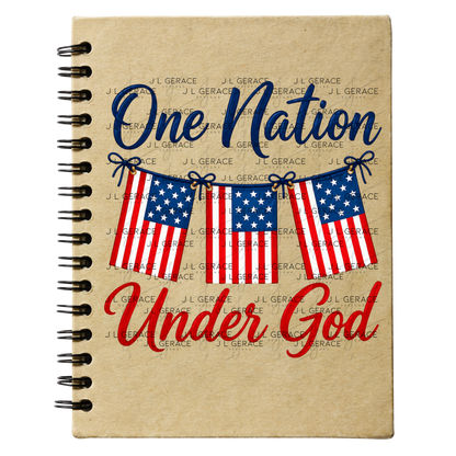 One Nation Under God Patriotic PNG Design