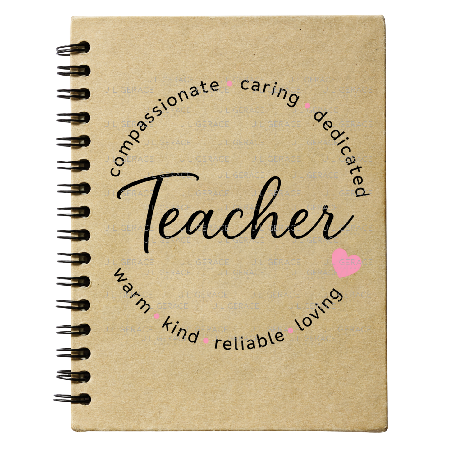 Compassionate Caring Dedicated Teacher PNG Bundle (2 Colors)