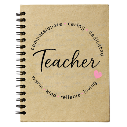 Compassionate Caring Dedicated Teacher PNG Bundle (2 Colors)