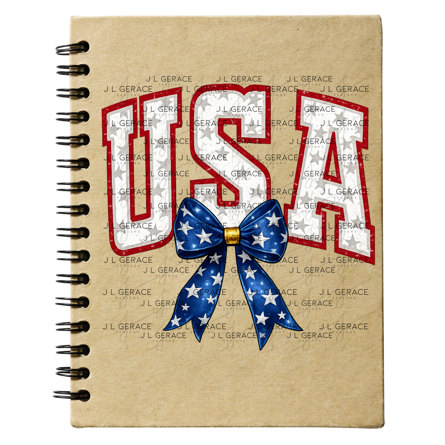 USA Bow Patriotic PNG Design