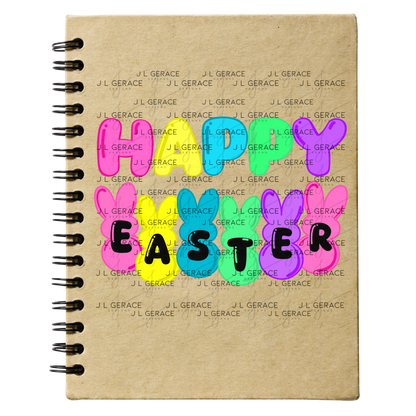 Happy Easter Bunny Clipart Sublimation PNG Peeps Bunny Letter Design