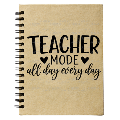 Teacher Mode All Day Every Day PNG Digital Download (3 Colors)
