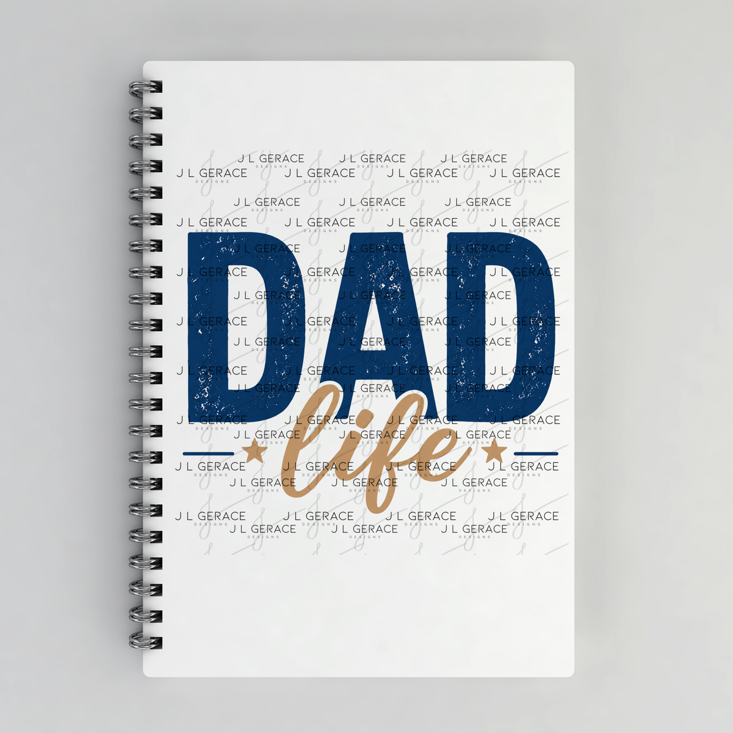 Dad Life PNG – Blue Vintage Typography Sublimation Design