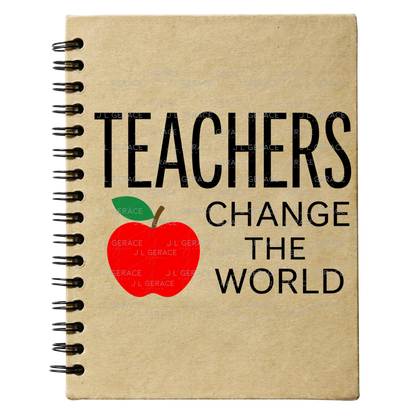 Teachers Change The World Apple PNG Digital Download