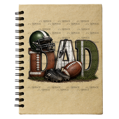 Dad PNG – Football Sports Design with Helmet Cleats and Ball