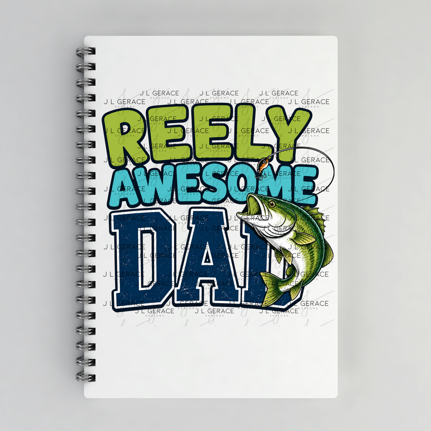 Reely Awesome Dad PNG – Bass Fishing Sublimation Design