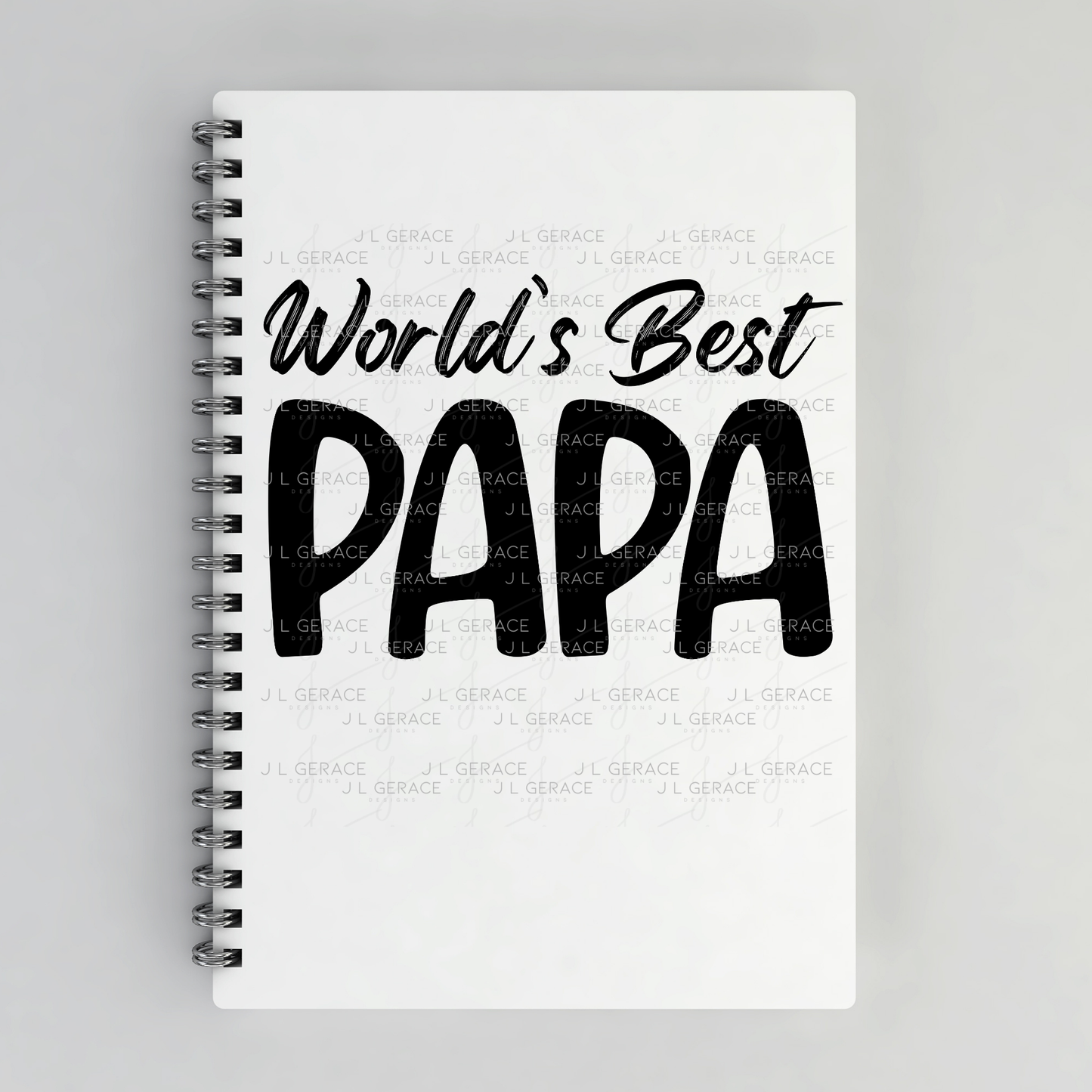 World’s Best Papa PNG – Black Minimalist Typography Design