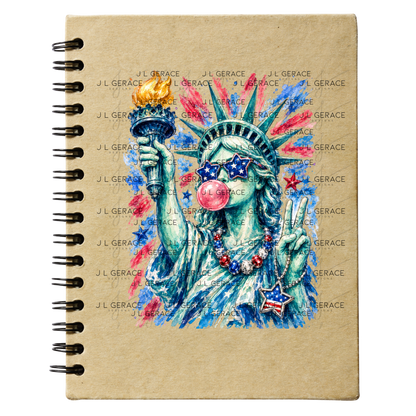 Liberty Statue Bubblegum Patriotic PNG Design