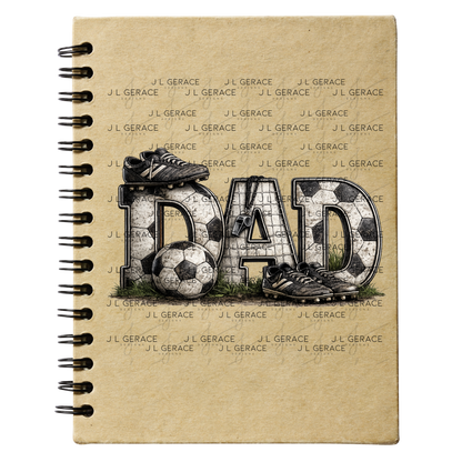 Dad PNG – Soccer Sports Design with Ball Cleats and Net Texture
