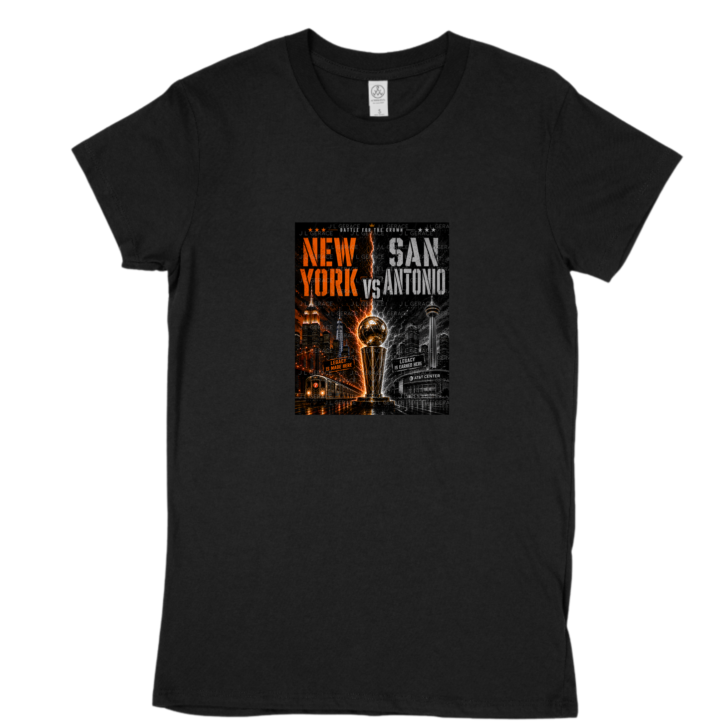 New York vs San Antonio Basketball Finals PNG Design