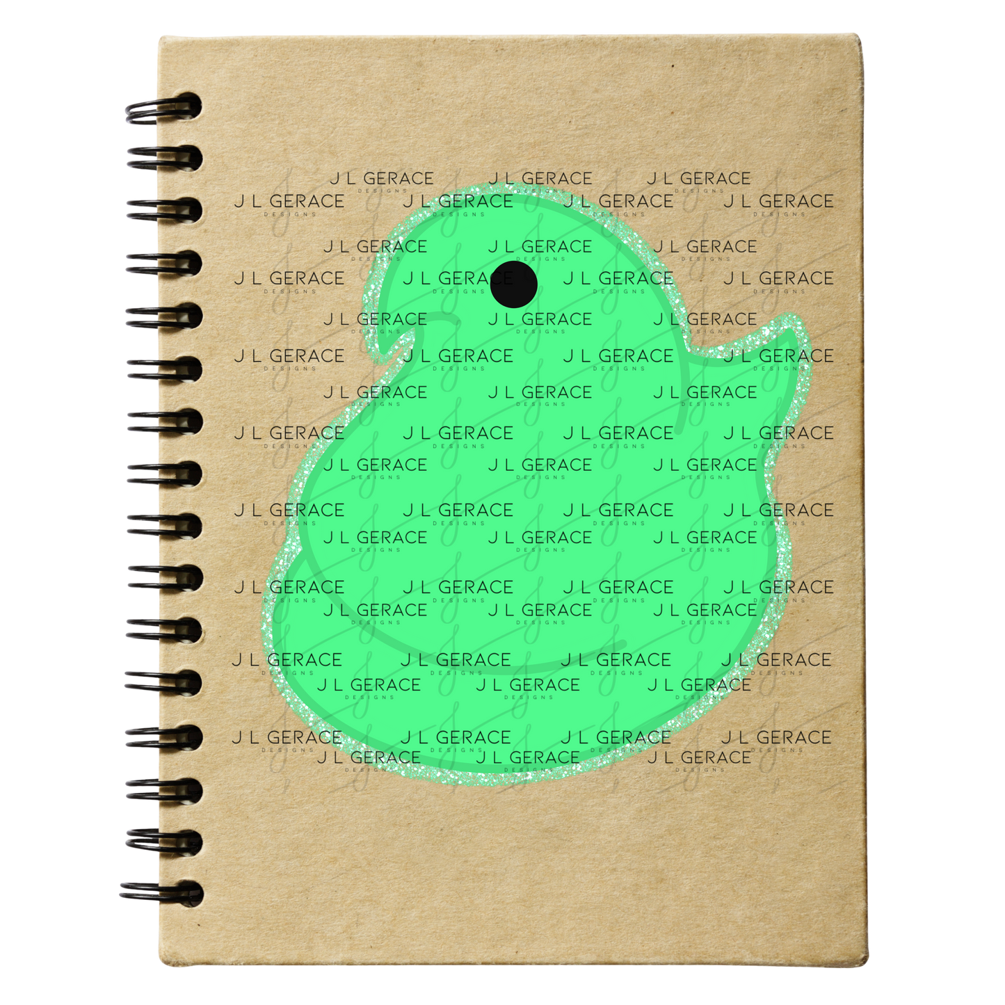 Green Glitter Easter Peep Chick Clipart Sublimation PNG